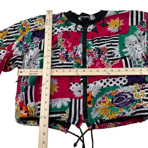 Speed Limit MPH Vintage Floral Women's Small Jacket 90s Bohemian Cotton Flower - Picture 8 of 8